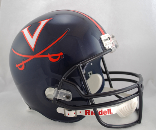 Virginia Cavaliers Full Size Replica Riddell Helmet